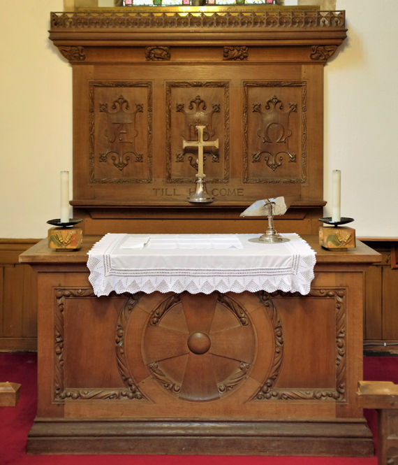Plymouth Emmanuel Memorial Chapel Altar and Reredos
