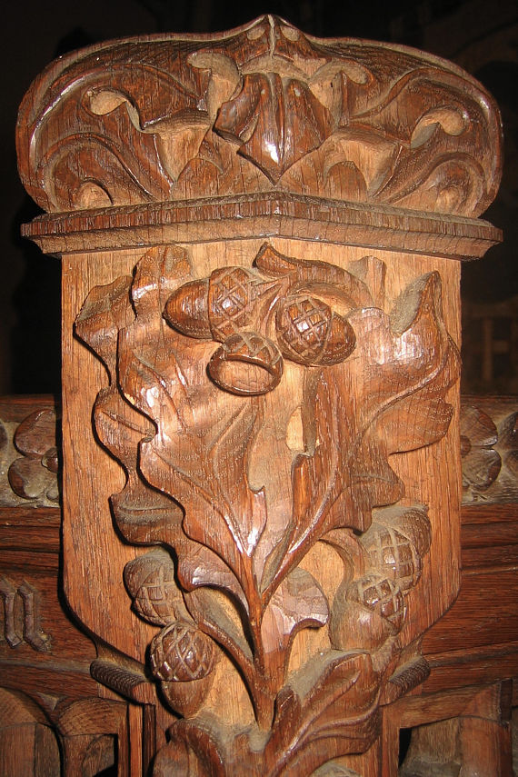 Plymouth St Edward Pulpit detail