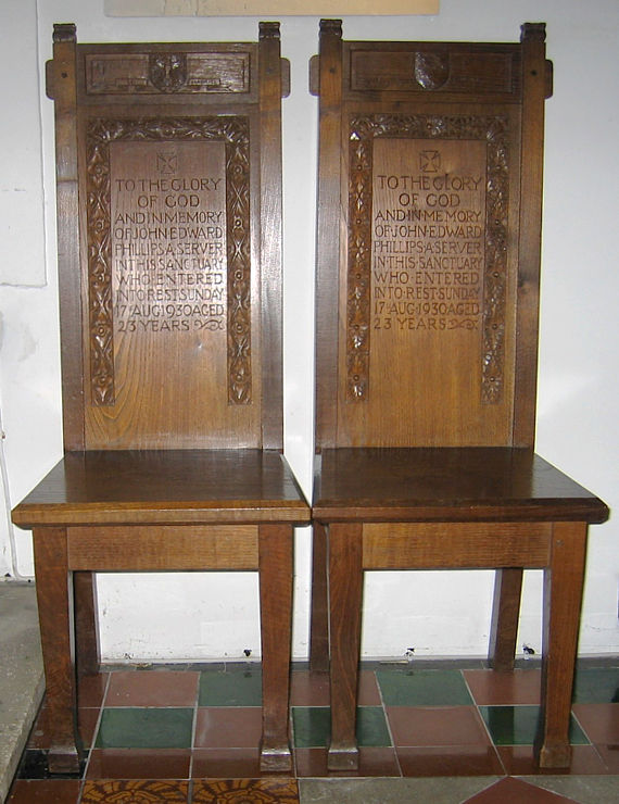 Plymouth St Maurice Plympton Sanctuary Chairs