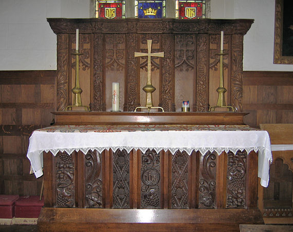 Talland Reredos, Altar and Panelling